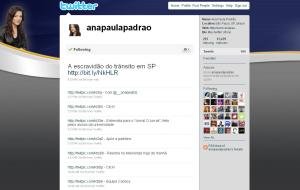Dê um "follow" em seu twitter: @anapaulapadrão